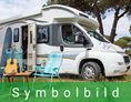 Wohnmobilstellplatz: Symbolbild - Camping, Stellplatz, Van-Life - Sunnehubel