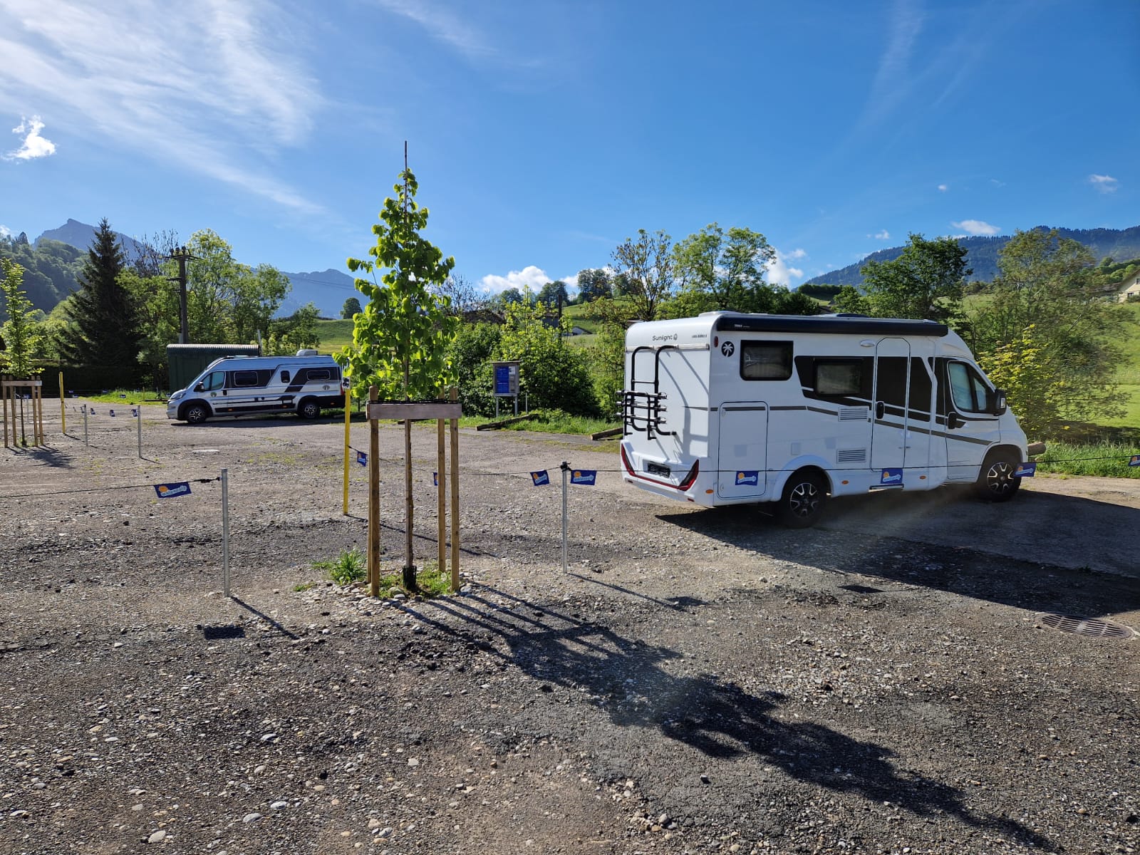Wohnmobilstellplatz: Der idyllische Standort an der Thur war ist etwas Besonderes - Stellplatz Parkplatz Wolzenalp