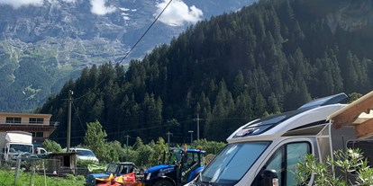 Reisemobilstellplatz - PLZ 3862 (Schweiz) - Sicht auf impossanten Eiger - Grindelwald/schwendi