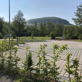 Wohnmobilstellplatz: Wohnmobil Stellflächen am Wunnebad