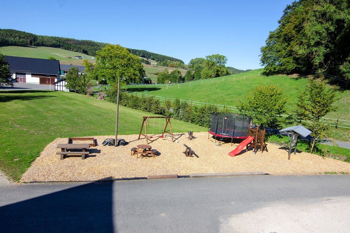 Wohnmobilstellplatz: Spielplatz - Naturcampingstellplätze auf dem Ferienhof Verse im Sauerland.