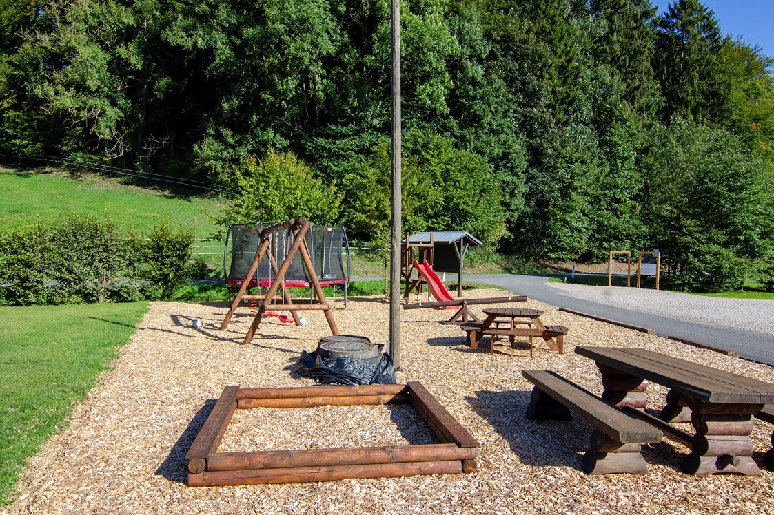 Wohnmobilstellplatz: Spielplatz - Naturcampingstellplätze auf dem Ferienhof Verse im Sauerland.
