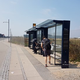 Wohnmobilstellplatz: Bus stop am Standort Kopenhagen Wohnmobil Stellplatz - Copenhagen Harbour