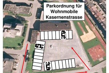 Wohnmobilstellplatz: Parkordnung 1 - Glarus, Parkplatz Kasernenstrasse