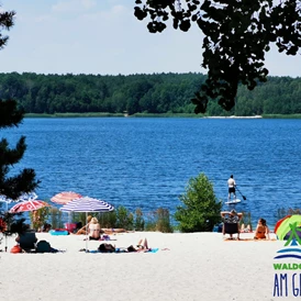 Wohnmobilstellplatz: Großsee Badestrand - Stellplatz Waldcamping Am Großsee