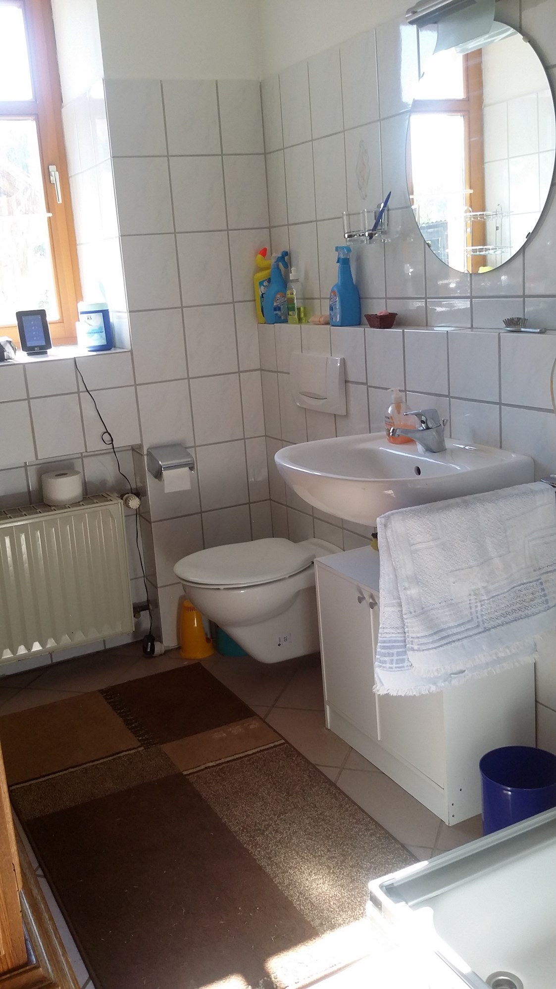Wohnmobilstellplatz: Bad für die Gäste - Reiterhof Aumühle