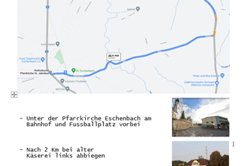 Wohnmobilstellplatz: Wegbeschreibung ab Eschenbach
Unter > Alp-Panorama < findest Du uns auf Google Maps - Alp-Panorama