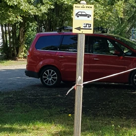 Wohnmobilstellplatz: folgen Sie den Richtungspfeilen - Sachsenplatz Dresden