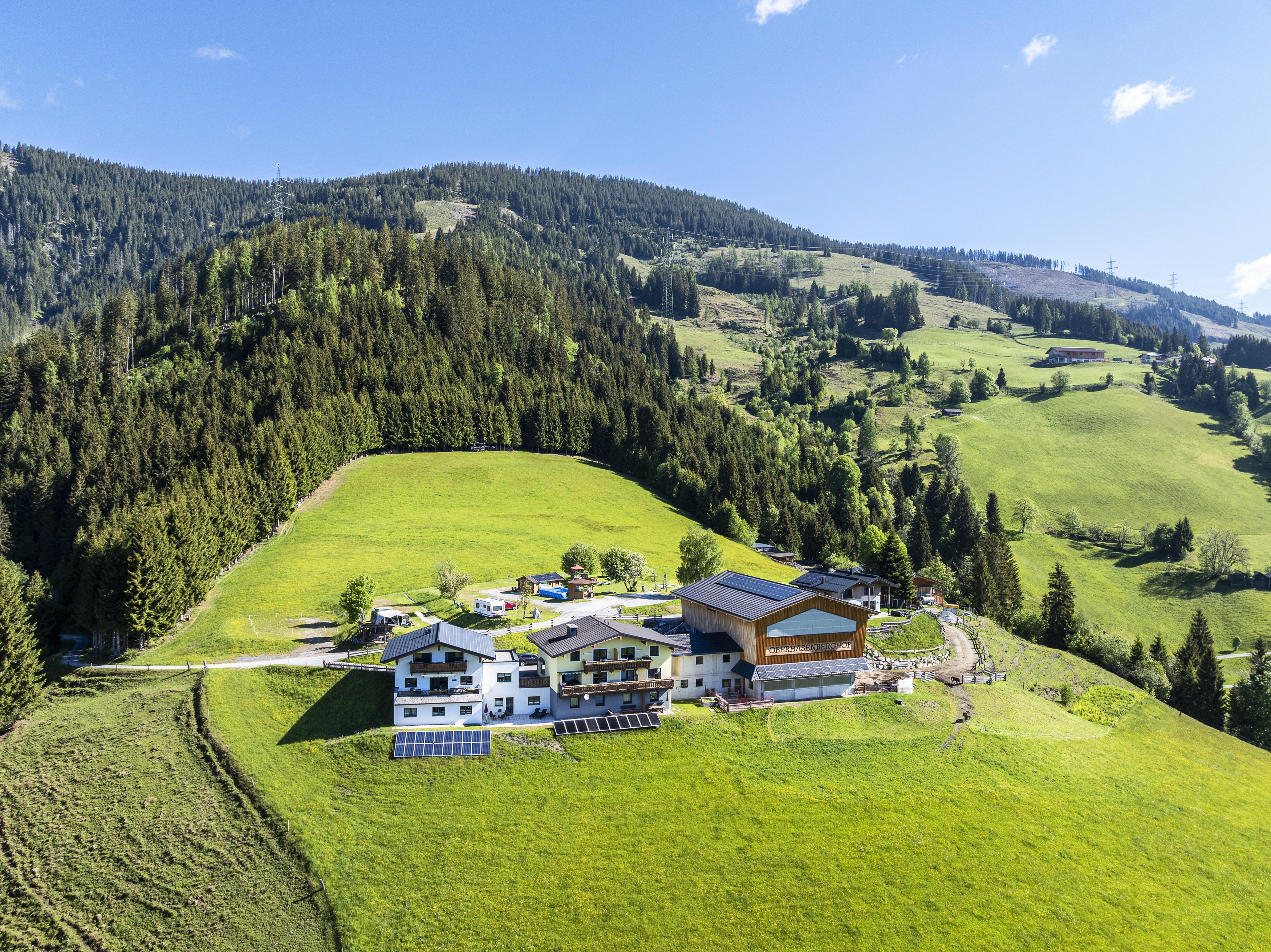 Wohnmobilstellplatz: Oberhasenberghof in Alleinlage am Taxberg - Bergbauernhof Familienparadies Oberhasenberghof