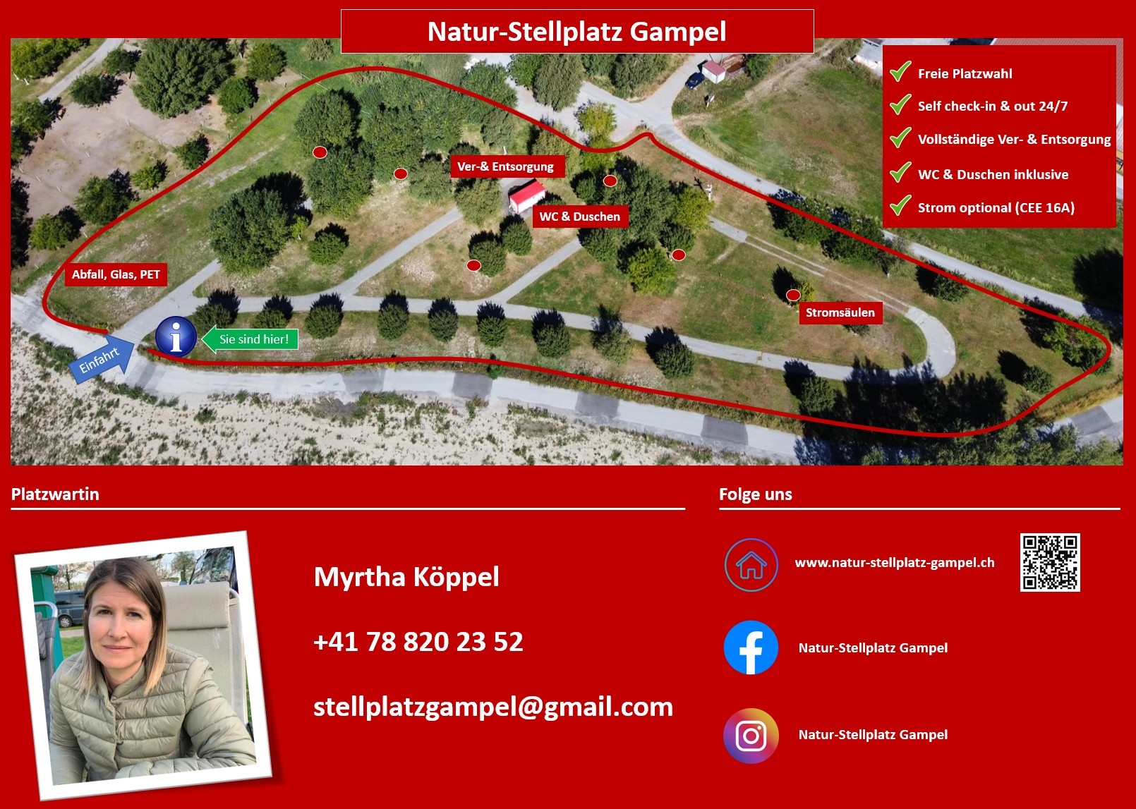 Wohnmobilstellplatz: Natur-Stellplatz Gampel