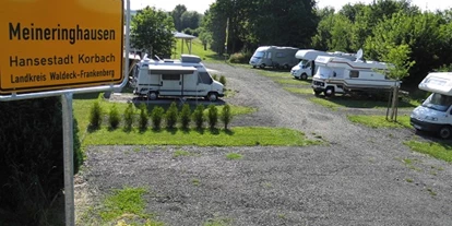 Place de parking pour camping-car - Bad Arolsen - Teilausschnitt - Wohnmobilstellplatz Hobbywiese