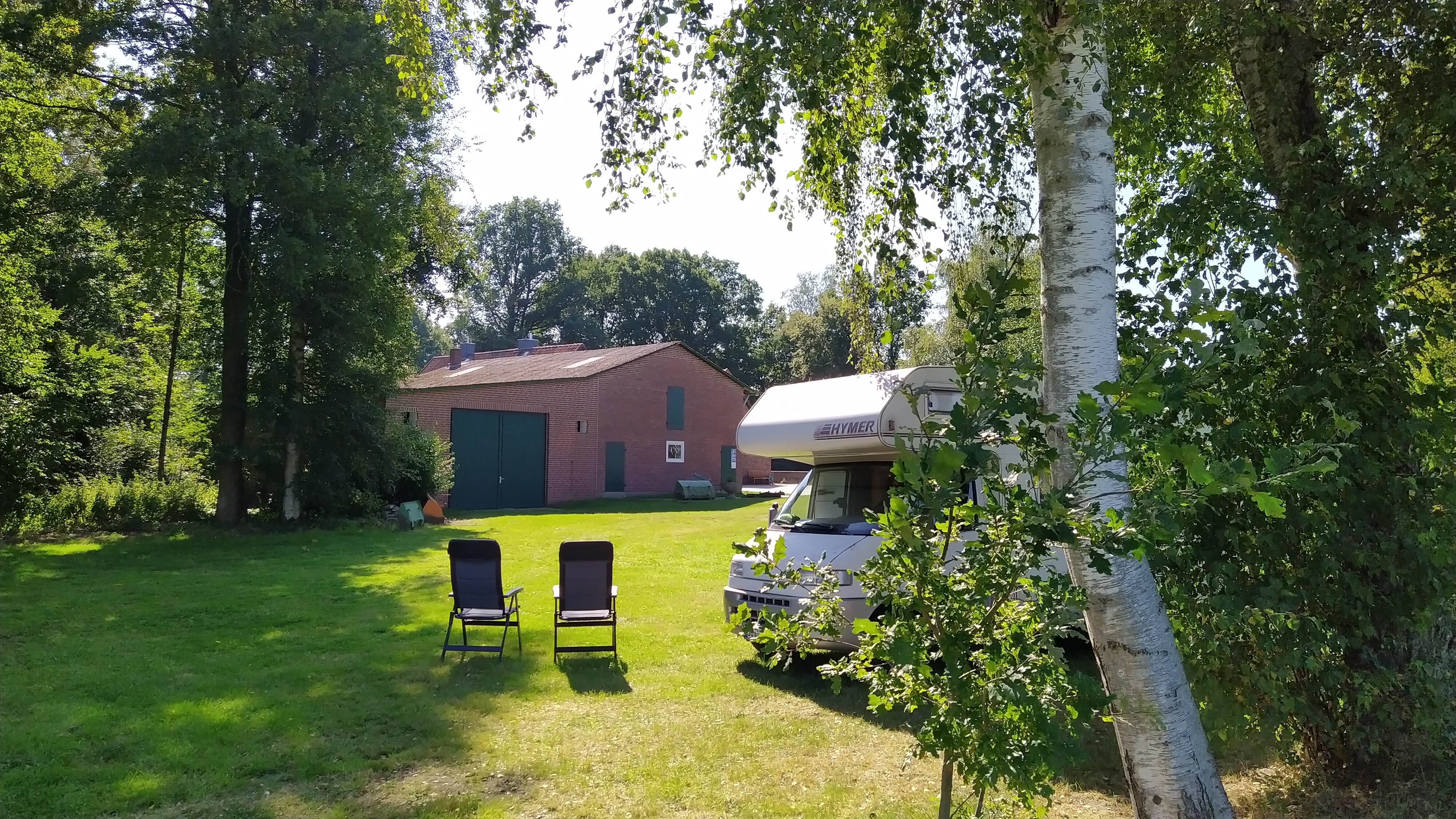 Wohnmobilstellplatz: Stellplatz  - Wohnmobilstellplatz beim Pietzmoor Schneverdingen in der Lüneburger Heide