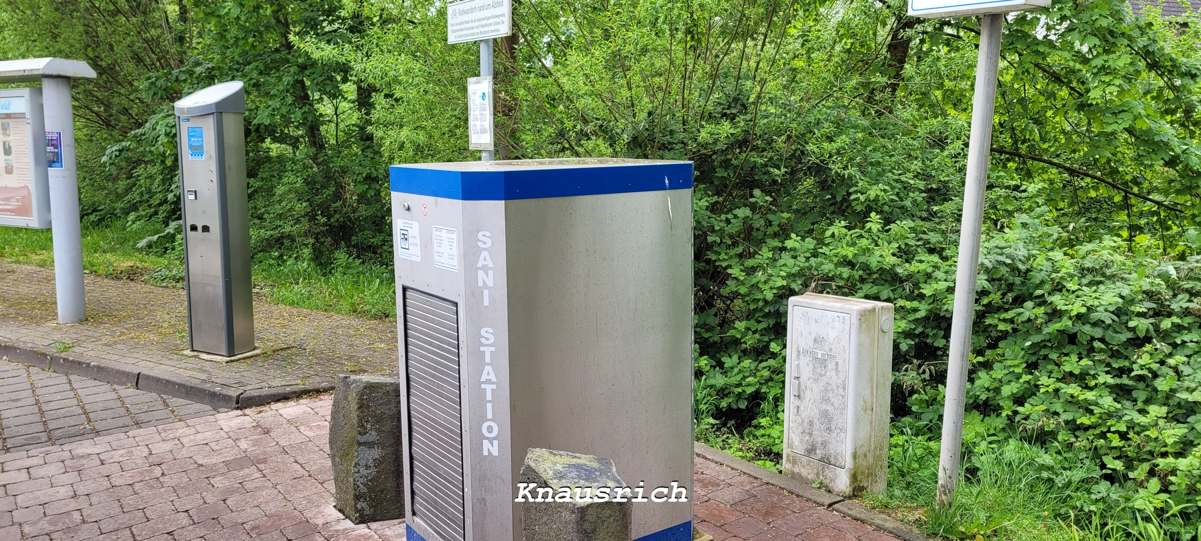 Reisemobilstellplatz - Art des Stellplatz: eigenständiger Stellplatz - Haunetal - Wohnmobilstellplatz am Erlenstadion