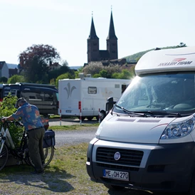 Wohnmobilstellplatz: "Die Altstadt immer im Blick" - Höxter Floßplatz