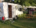 Wohnmobilstellplatz: Mietcaravan "Lena" - Campingplatz "Altjessen 57"