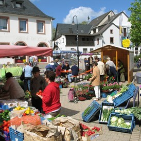 Wohnmobilstellplatz: Wochenmarkt in Thalfang (immer Mittwochs) - Reisemobilhafen am Festplatz Thalfang