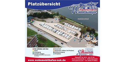 Motorhome parking space - Wilster - Wohnmobilhafen am Kanal-Café NOK