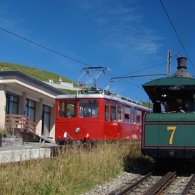 Wohnmobilstellplatz: Rigi Kulm mit Dampfbahn Nr. 7 - Weggis am Vierwaldstättersee