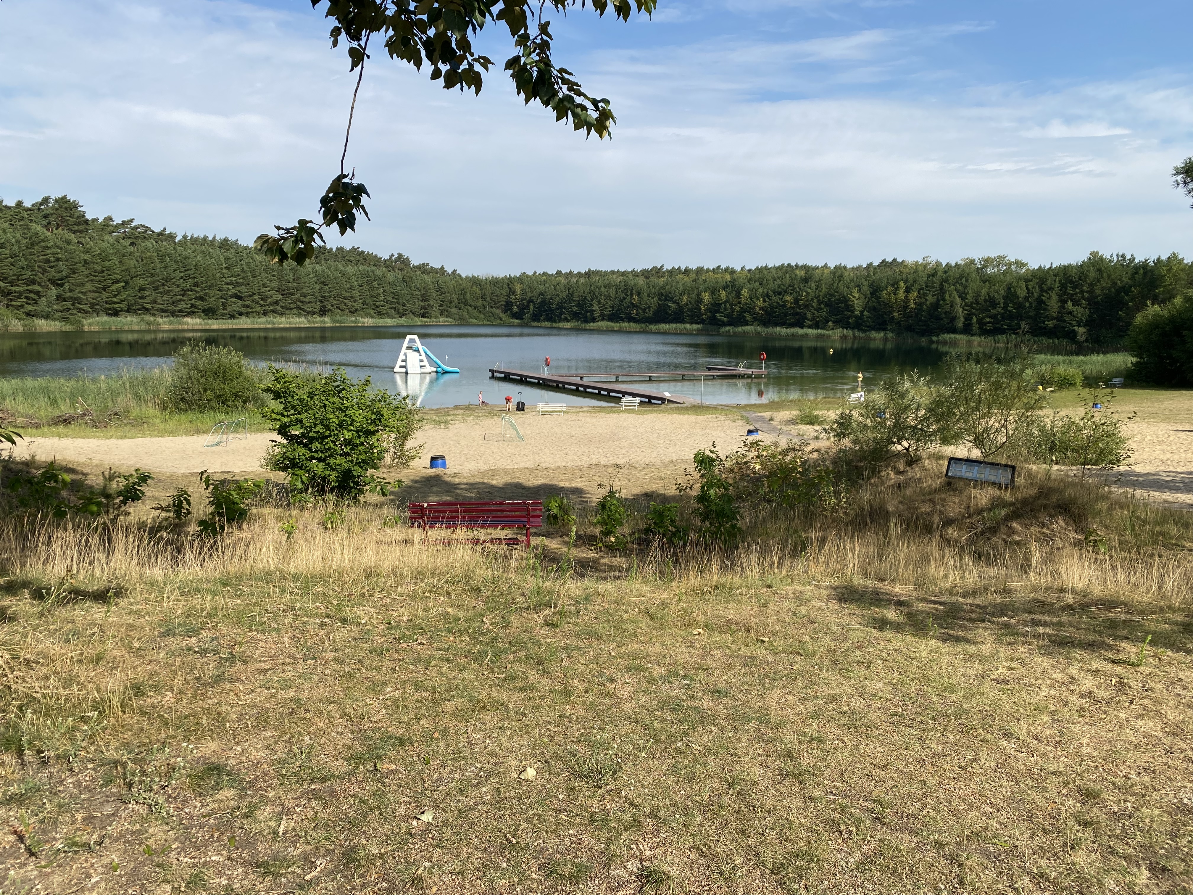 Wohnmobilstellplatz: Campingplatz Silbersee Dreenkrögen Badesee