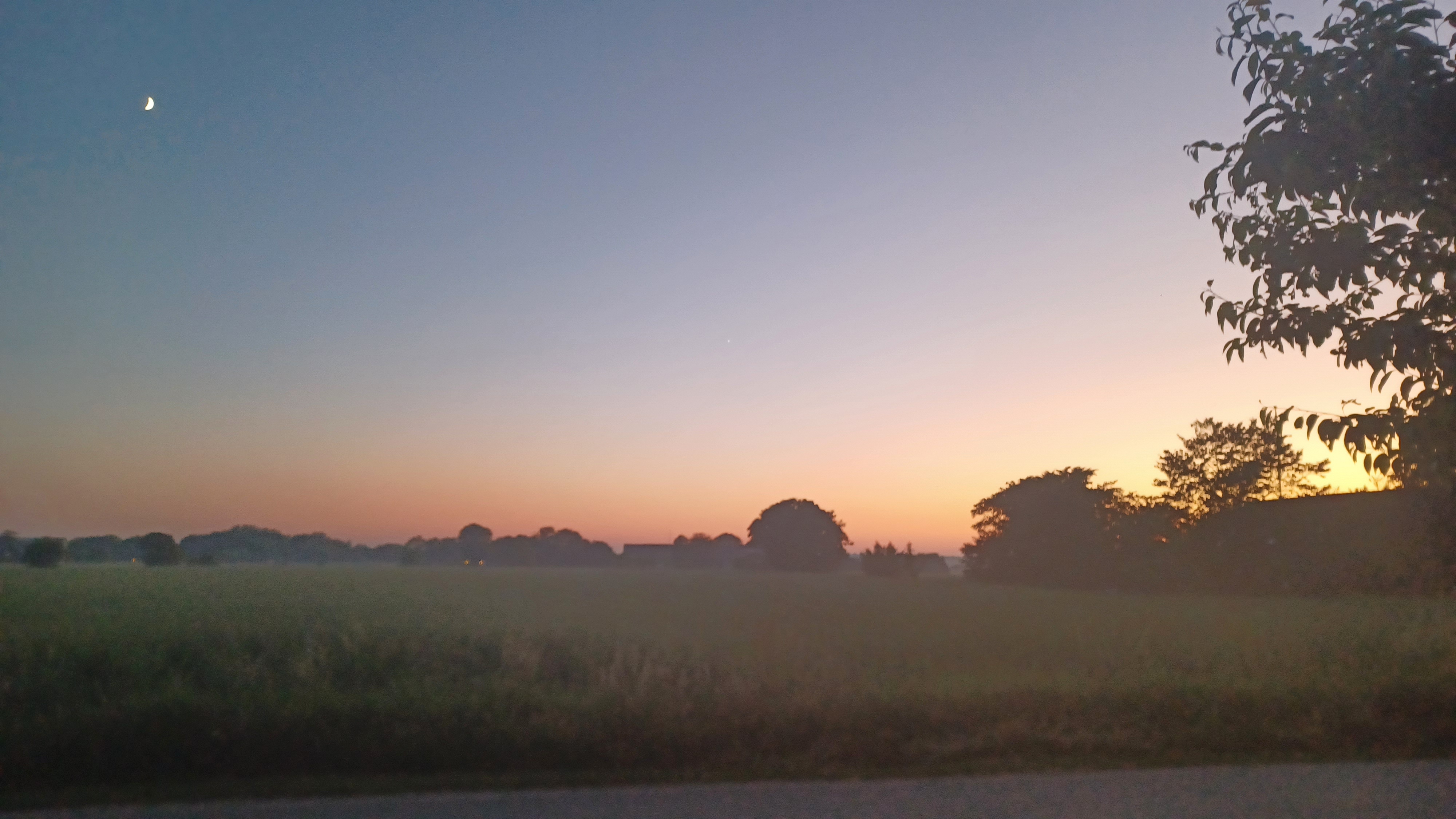 Wohnmobilstellplatz: Die Sonne geht unter - Daler Camping