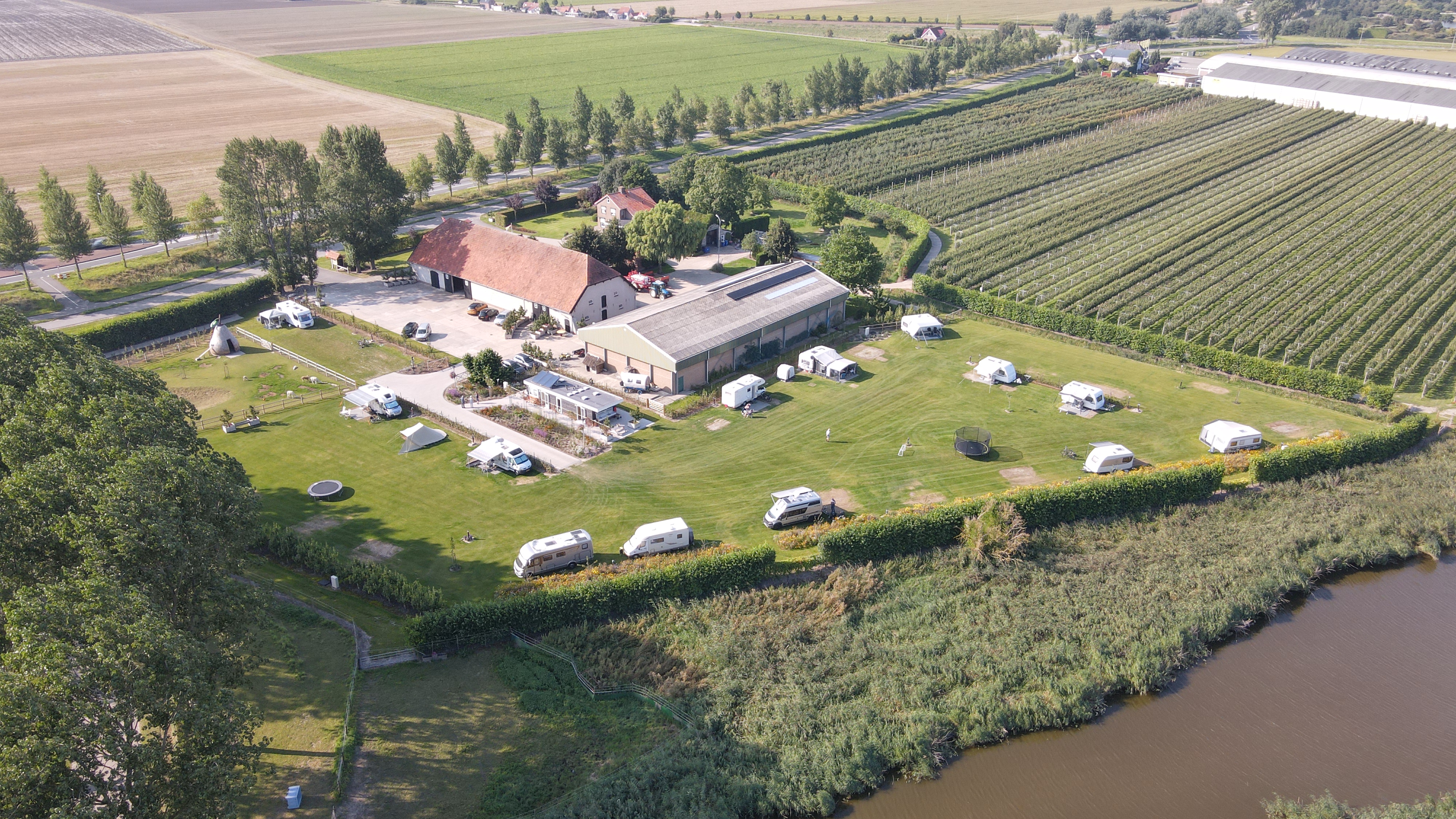 Reisemobilstellplatz - Knokke-Heist - Vogelperspektive - Camping de Boskreek