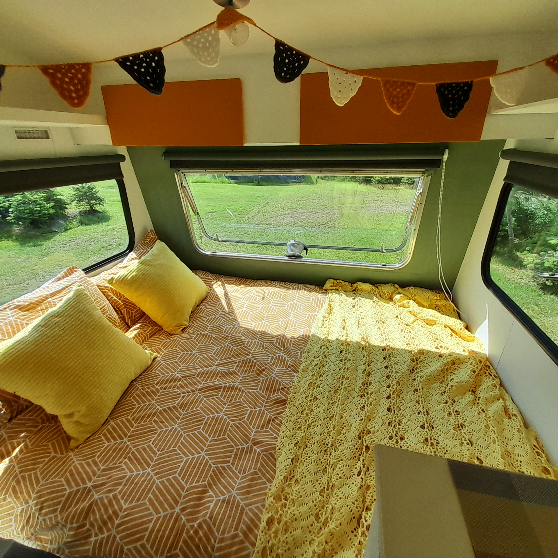 Reisemobilstellplatz: Unser Retro-Wohnwagen zu mieten - SVR-Camping Pieters Farm