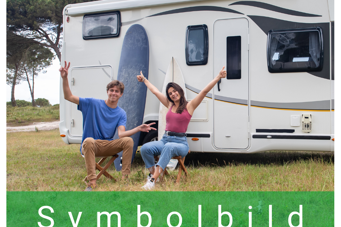 Wohnmobilstellplatz: Symbolbild - Camping, Stellplatz, Van-Life - Camping Liesbos