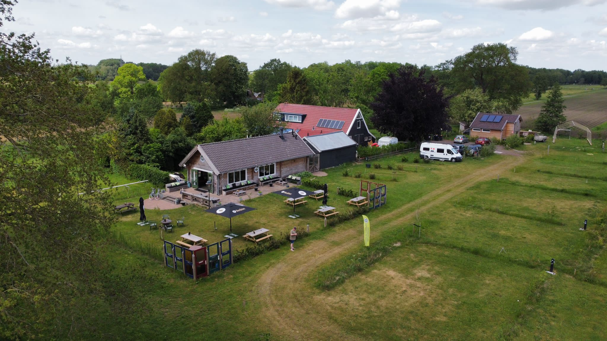 Wohnmobilstellplatz: Restaurant Terrasse Empfang - Camping Het Hazenpad