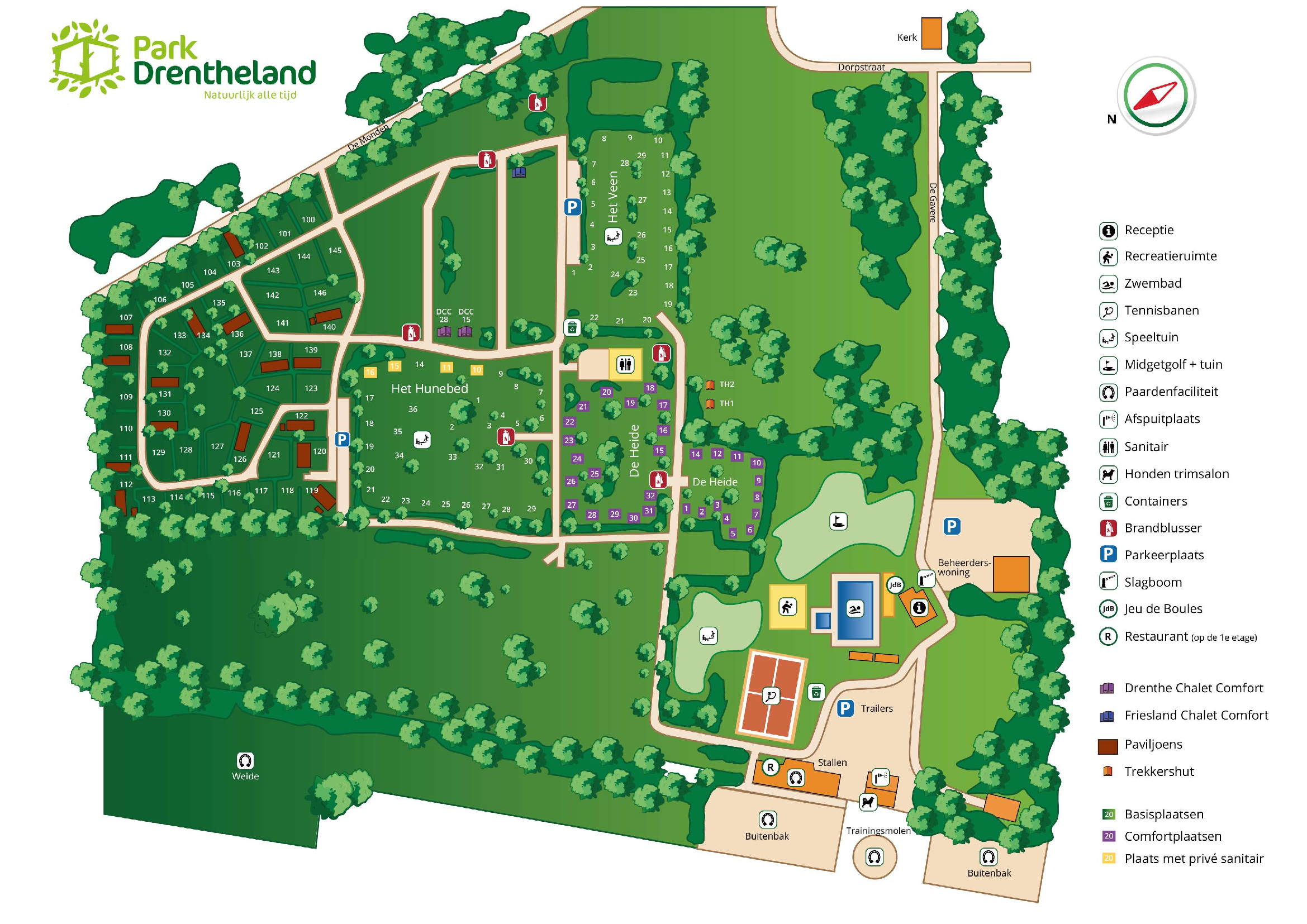 Wohnmobilstellplatz: Campingplan - Park Drentheland, Camping
