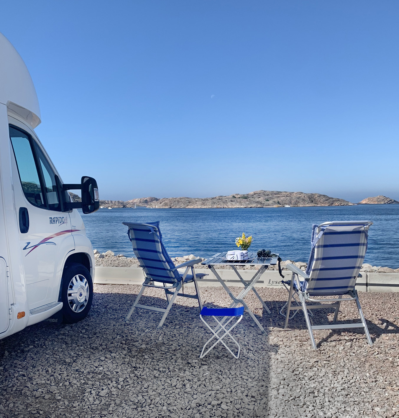 Wohnmobilstellplatz: Swedish "fika" with a view - Lysekils Marina Basteviksholmarna