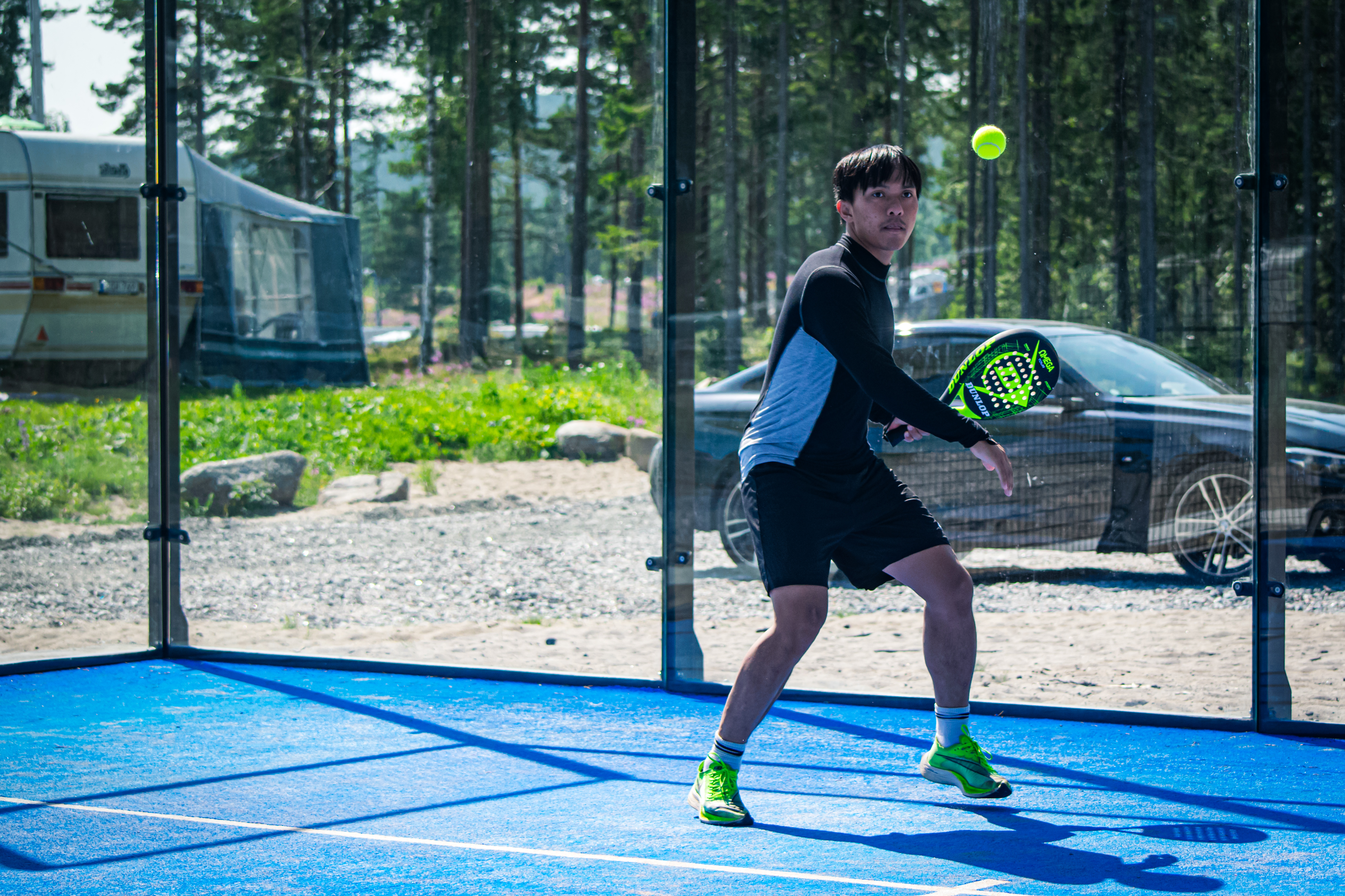 Wohnmobilstellplatz: Play on our padel court
 - Gullviks Havsbad