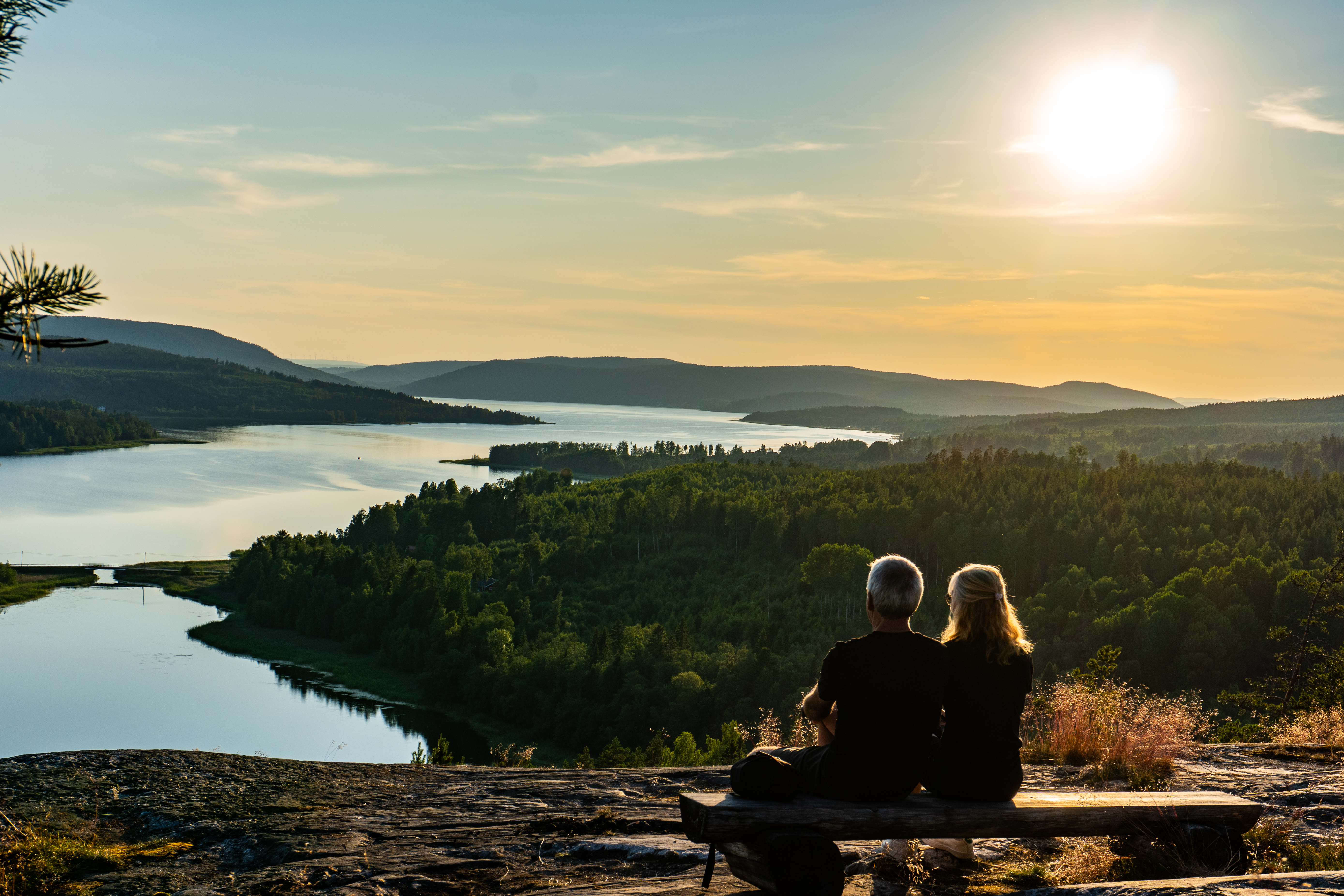 área camper - Husum (Nordschweden) - Vikbottberget viewpoint, about a 15-minute walk from the campsite
 - Gullviks Havsbad