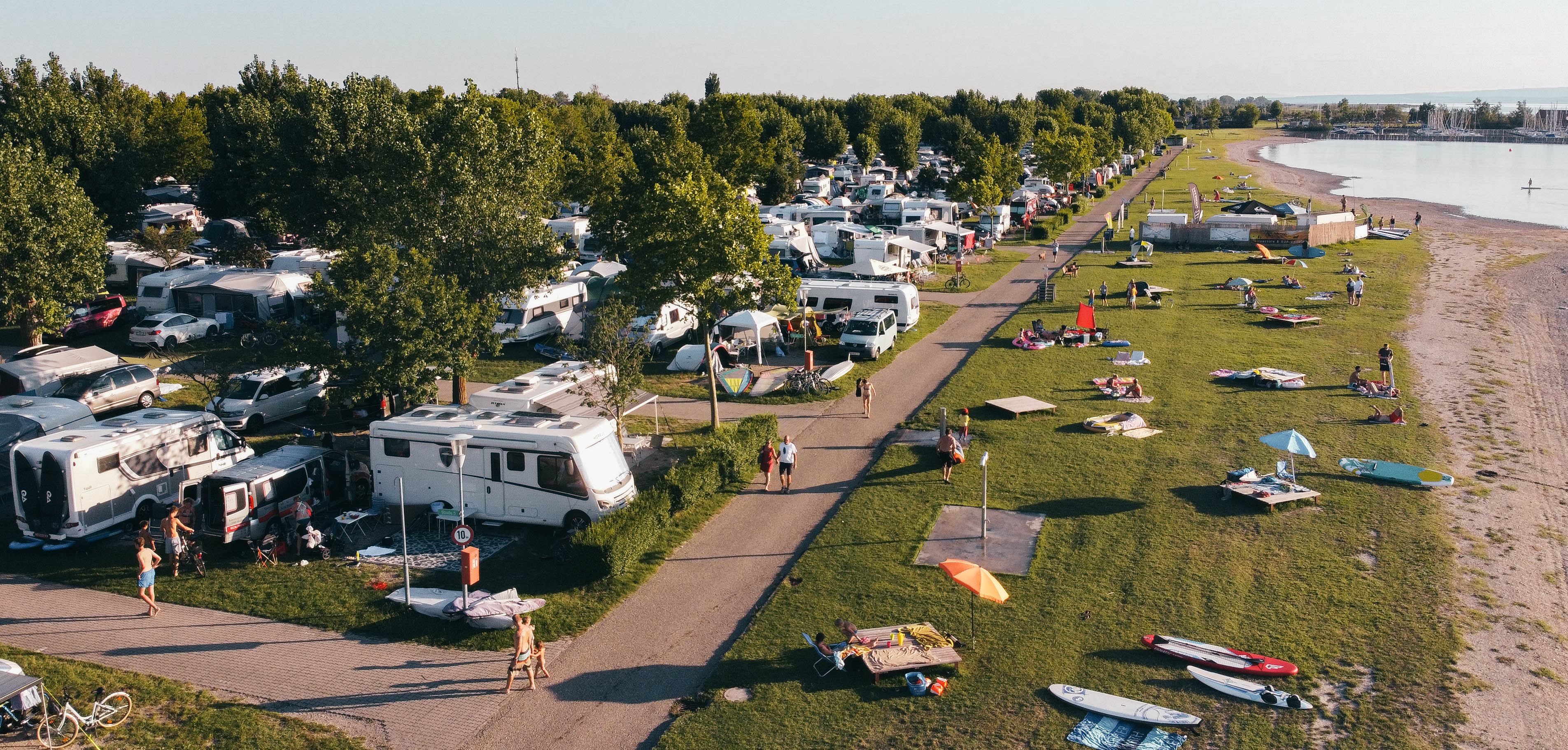 Wohnmobilstellplatz: Strandcampingplatz - Strandcamping Podersdorf am See