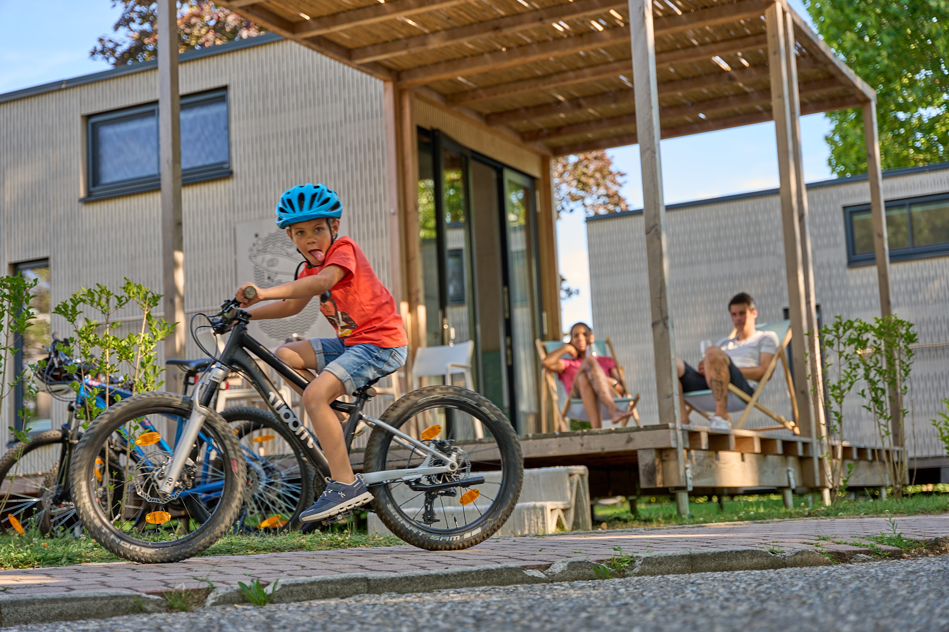 Wohnmobilstellplatz: Mobile Homes für Familien und Sportler - Strandcamping Podersdorf am See