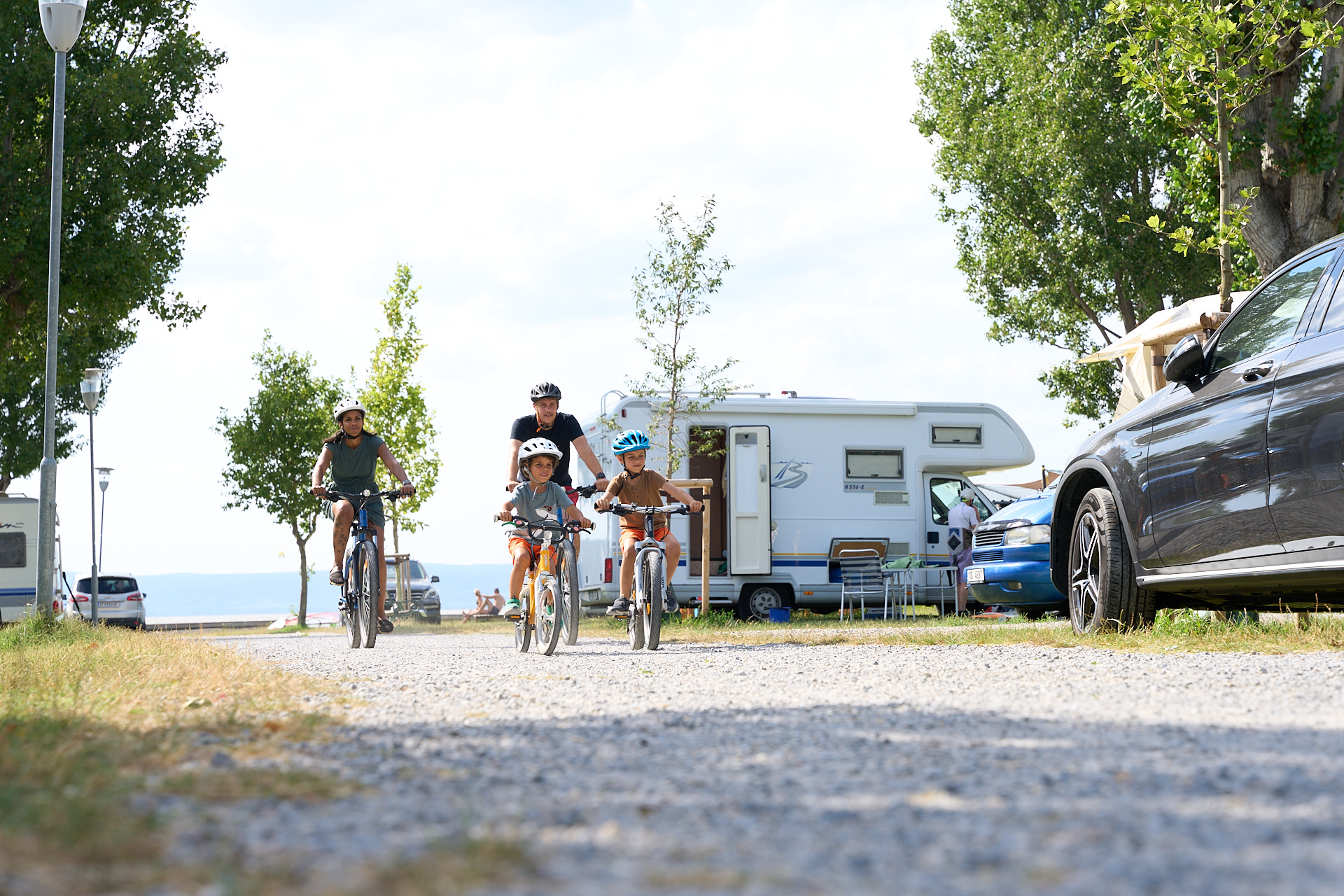 Wohnmobilstellplatz: Strandcamping Podersdorf am See Radfahren - Strandcamping Podersdorf am See
