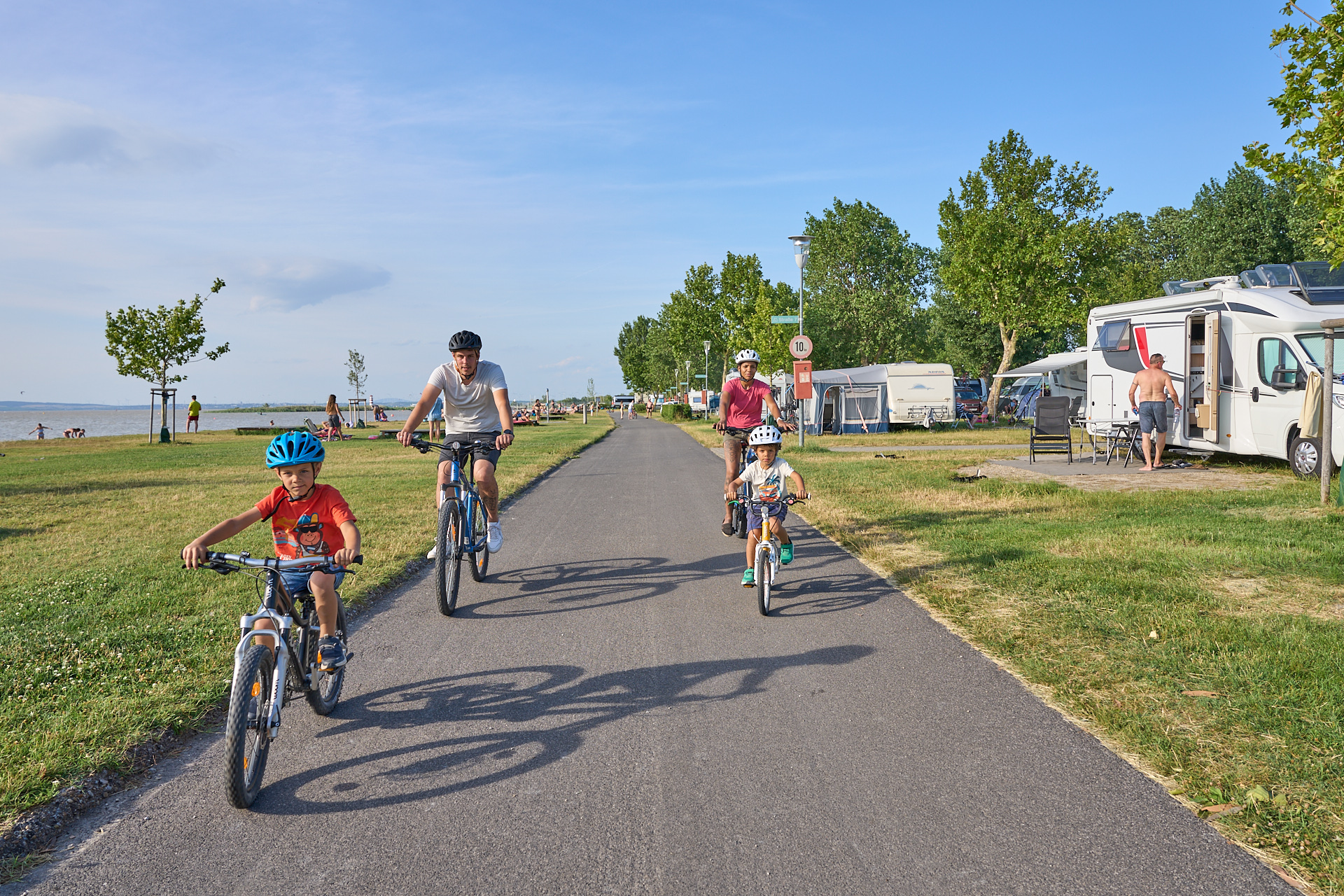 Wohnmobilstellplatz: Strandcamping Podersdorf am See Radfahren - Strandcamping Podersdorf am See