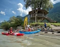 Wohnmobilstellplatz: Draupaddeln - das Weitwandern am Fluss! Der Einstieg befindet sich 300m vom Campingplatz entfernt. Zurück geht es per Shuttle, Rad oder Bahn. Boote und Fahrräder können gemietet werden. - Camping am Waldbad