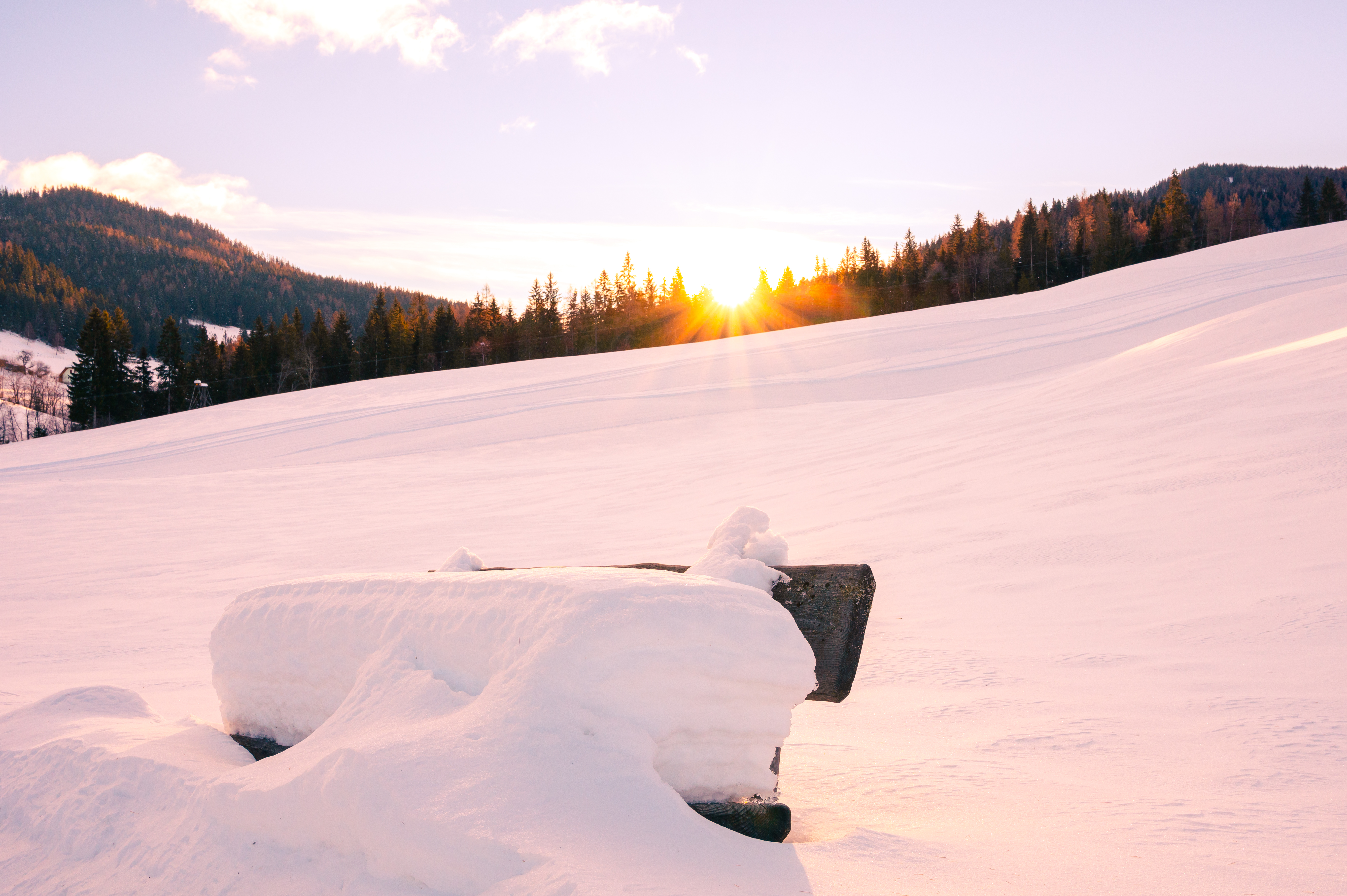 Wohnmobilstellplatz: Umgebung im Winter - Alpengasthaus Moser - Environs