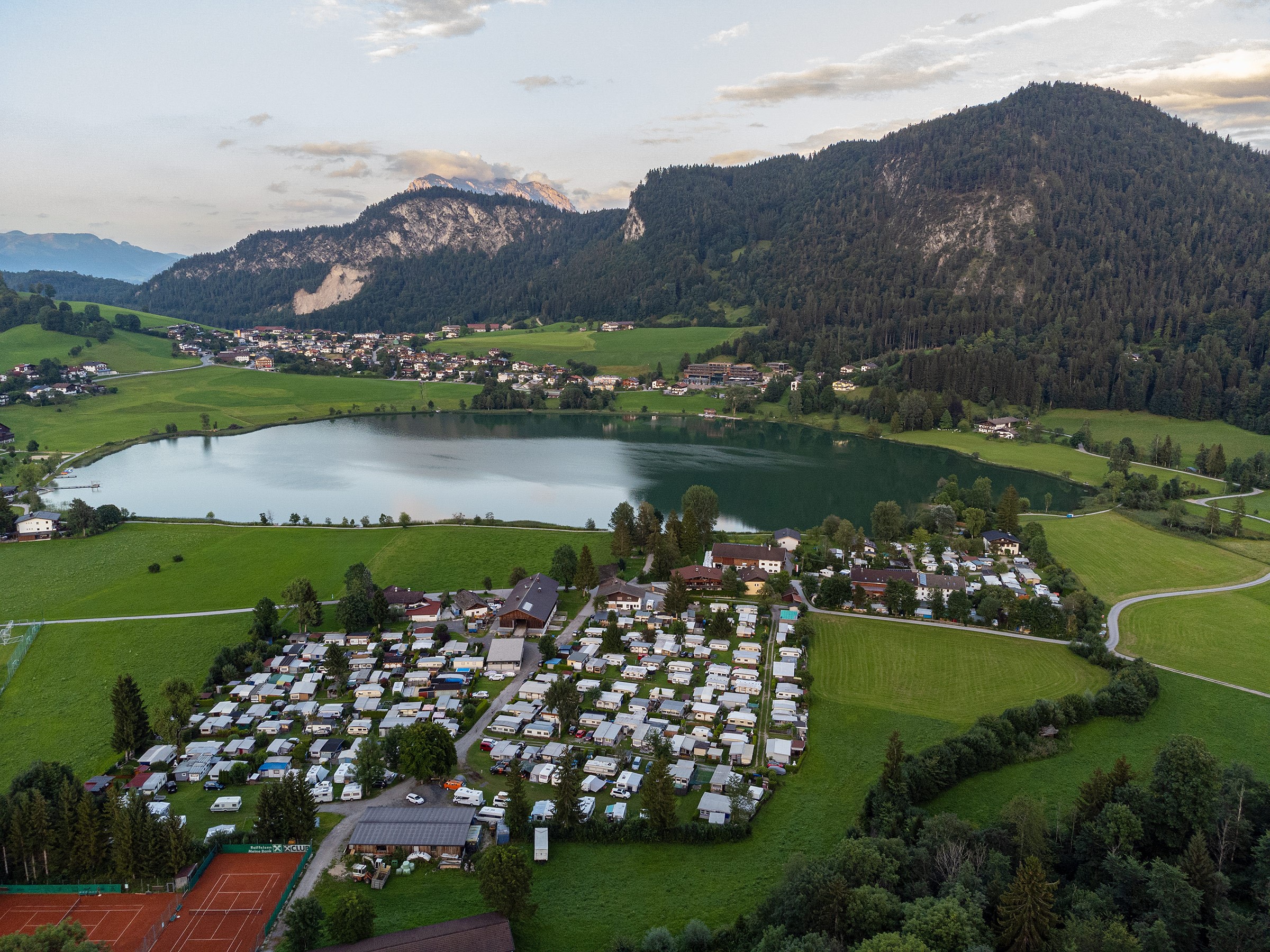 Reisemobilstellplatz - Brannenburg - Luftanzeige Camping - Camping Hiasenhof