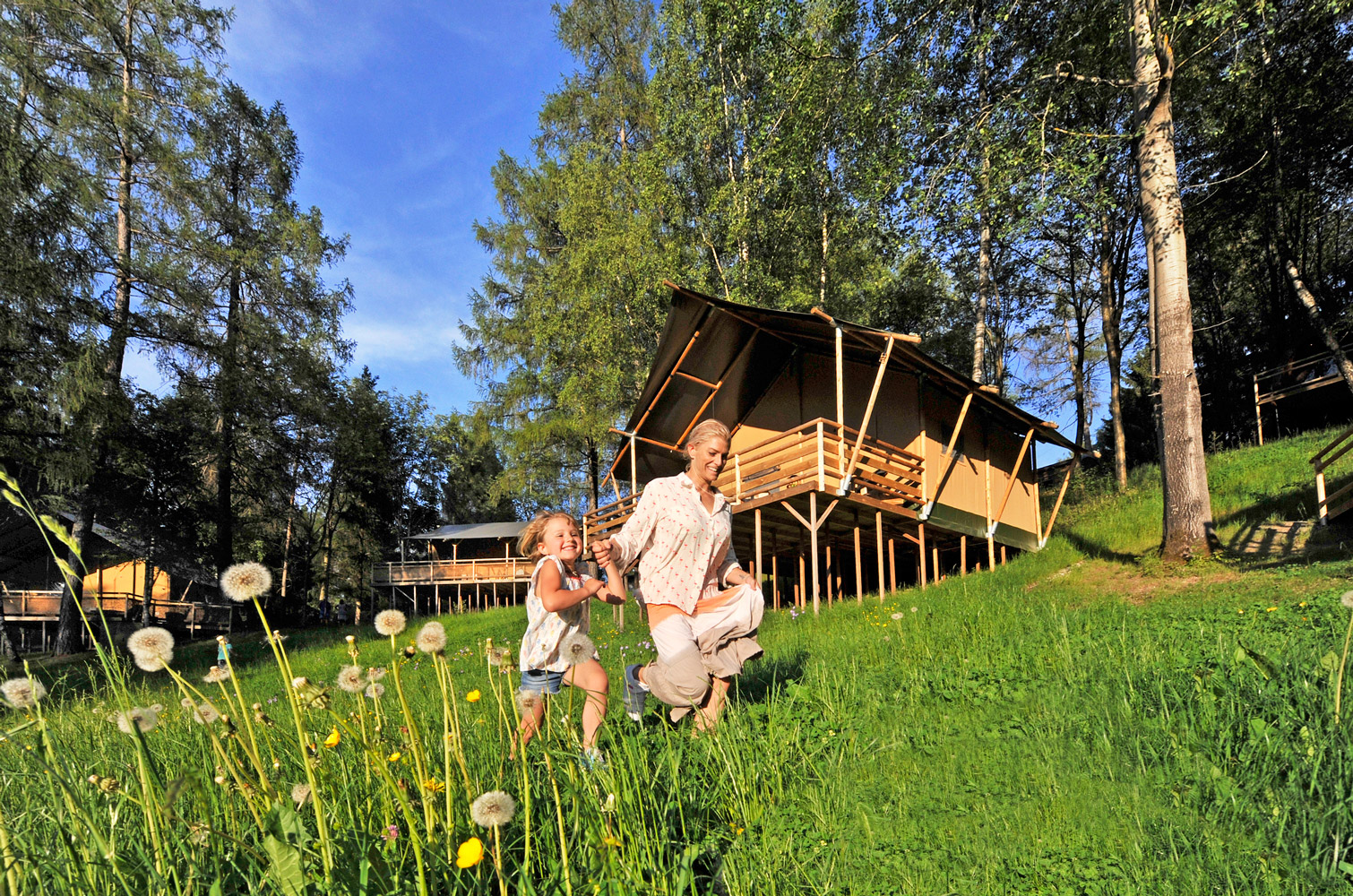 Wohnmobilstellplatz: Safari-Lodge-Zelte - Ferienparadies Natterer See