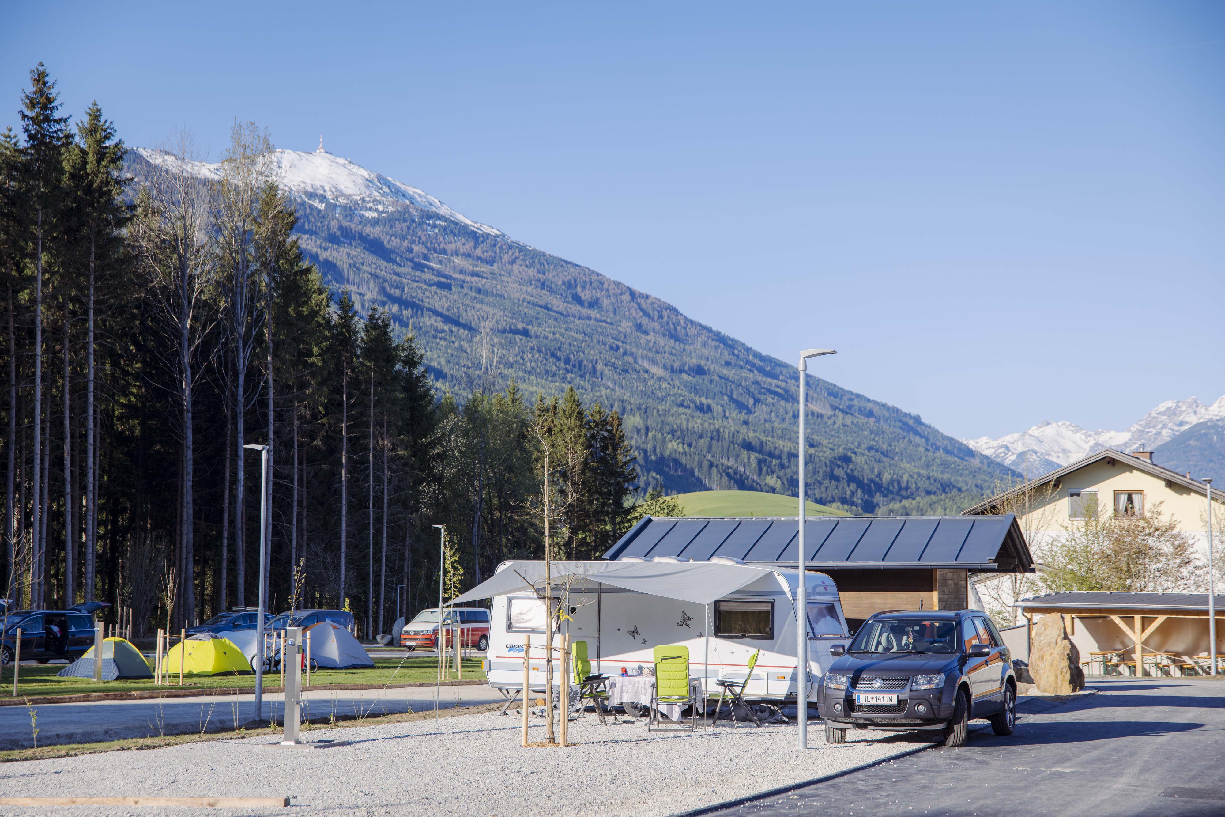 Reisemobilstellplatz - Duschen - Innsbruck - Campingplatz Judenstein