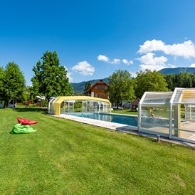 Wohnmobilstellplatz: Schwimmbad mit Überdachung - Naturcamping Juritz