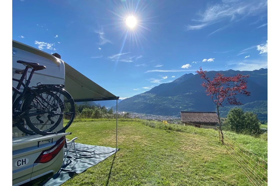 Wohnmobilstellplatz: Panoramastelplatz Ried-Brig Wallis