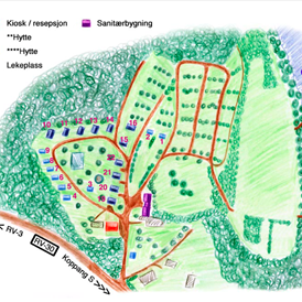 Wohnmobilstellplatz: Koppang Camping Karte - Koppang Camping og Hytteutleie