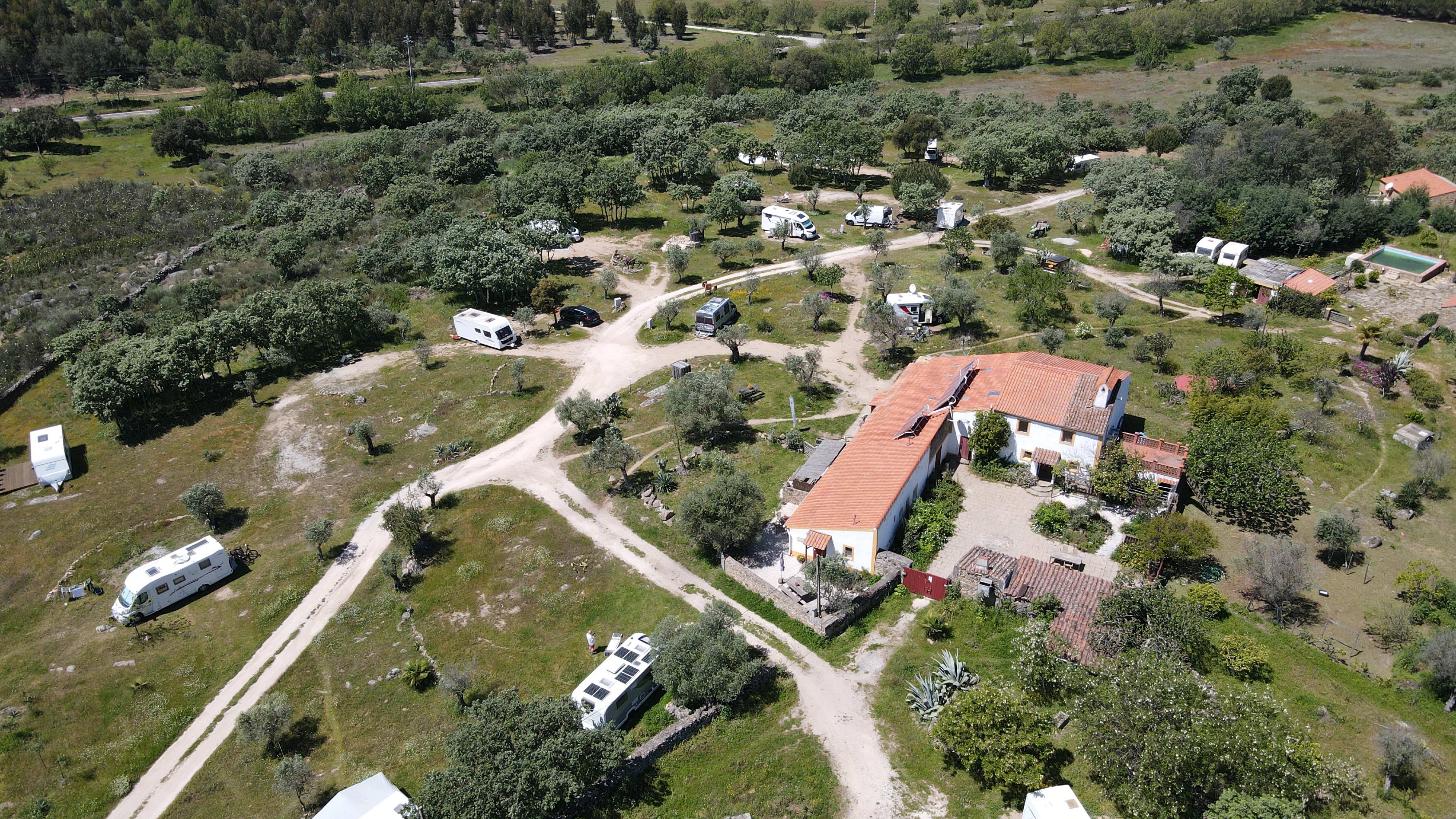 Wohnmobilstellplatz: Luchtfoto camping - Camping Quinta do Pomarinho