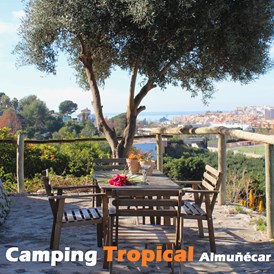 Wohnmobilstellplatz: Blick auf Almuñecar - Camping Tropical