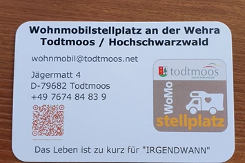 Wohnmobilstellplatz: Wohnmobilstellplatz an der Wehra / Todtmoos