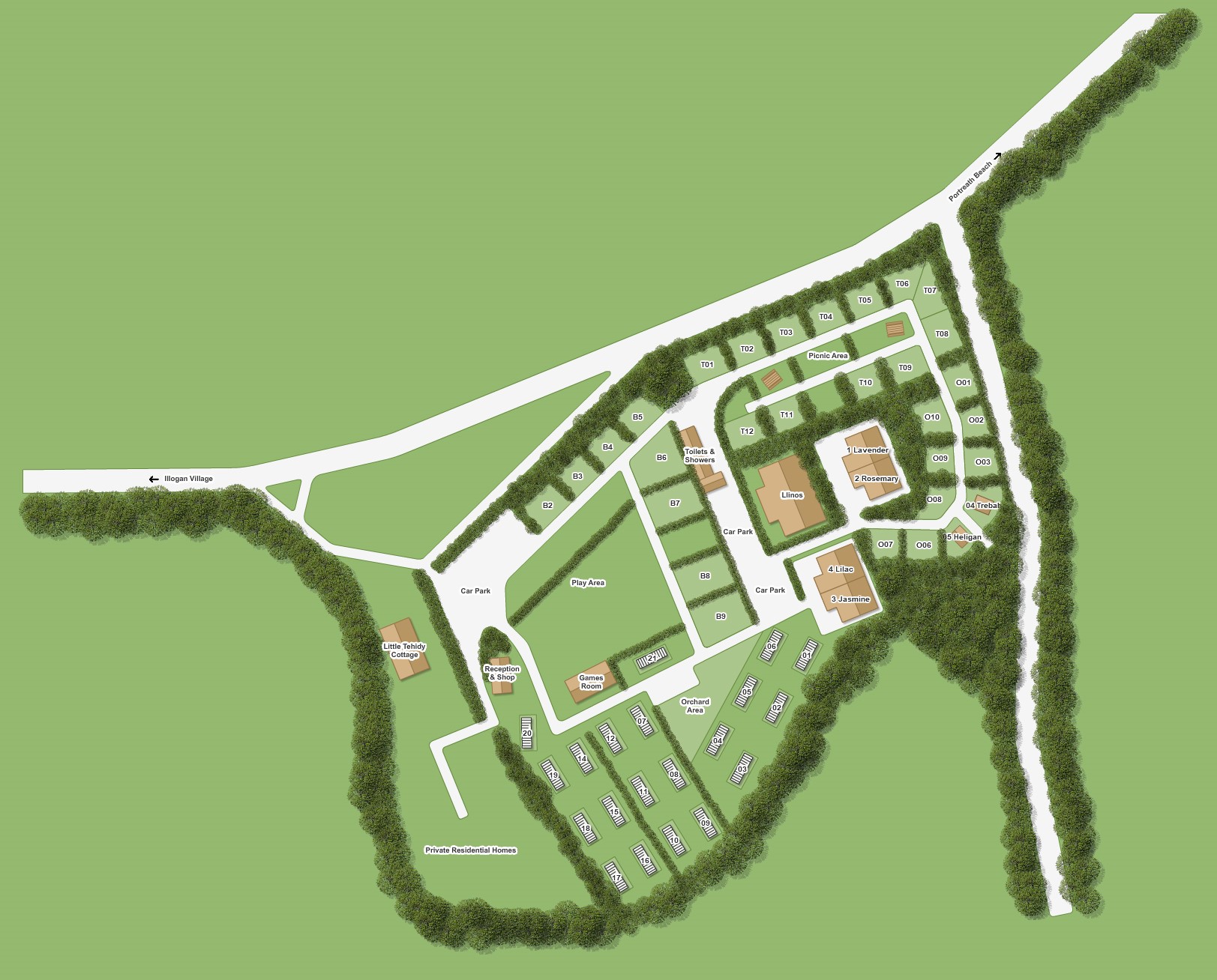 Wohnmobilstellplatz: A small friendly eco park. Holders of Green Tourism Gold award - Tehidy Holiday Park - Infrastruktur