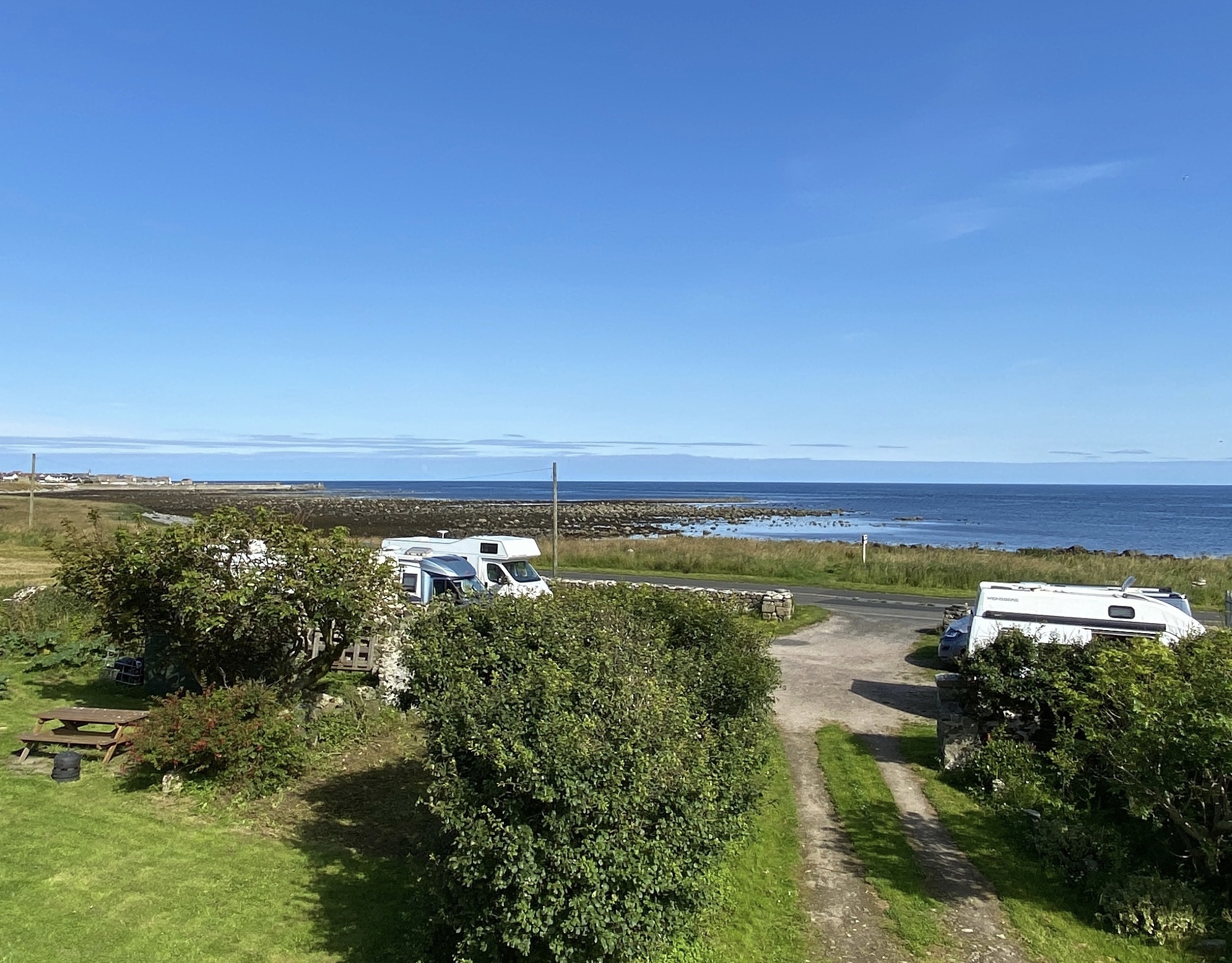 Wohnmobilstellplatz: Aerial view of the stopover - Glenbuchty Rastplatz für Wohnmobile