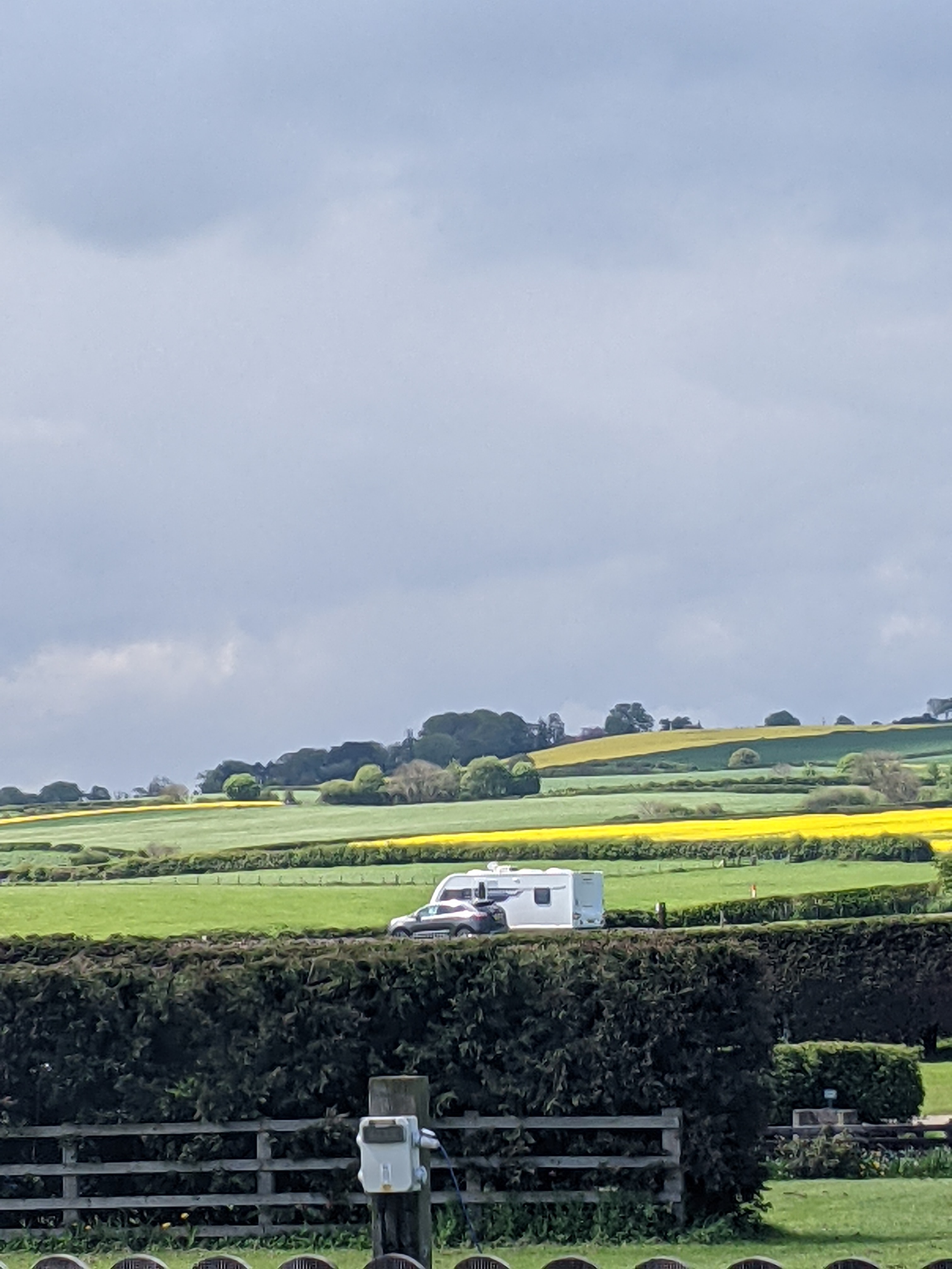 Wohnmobilstellplatz: views from the campsite - Broadings Farm Caravan Site and Holiday Cottages